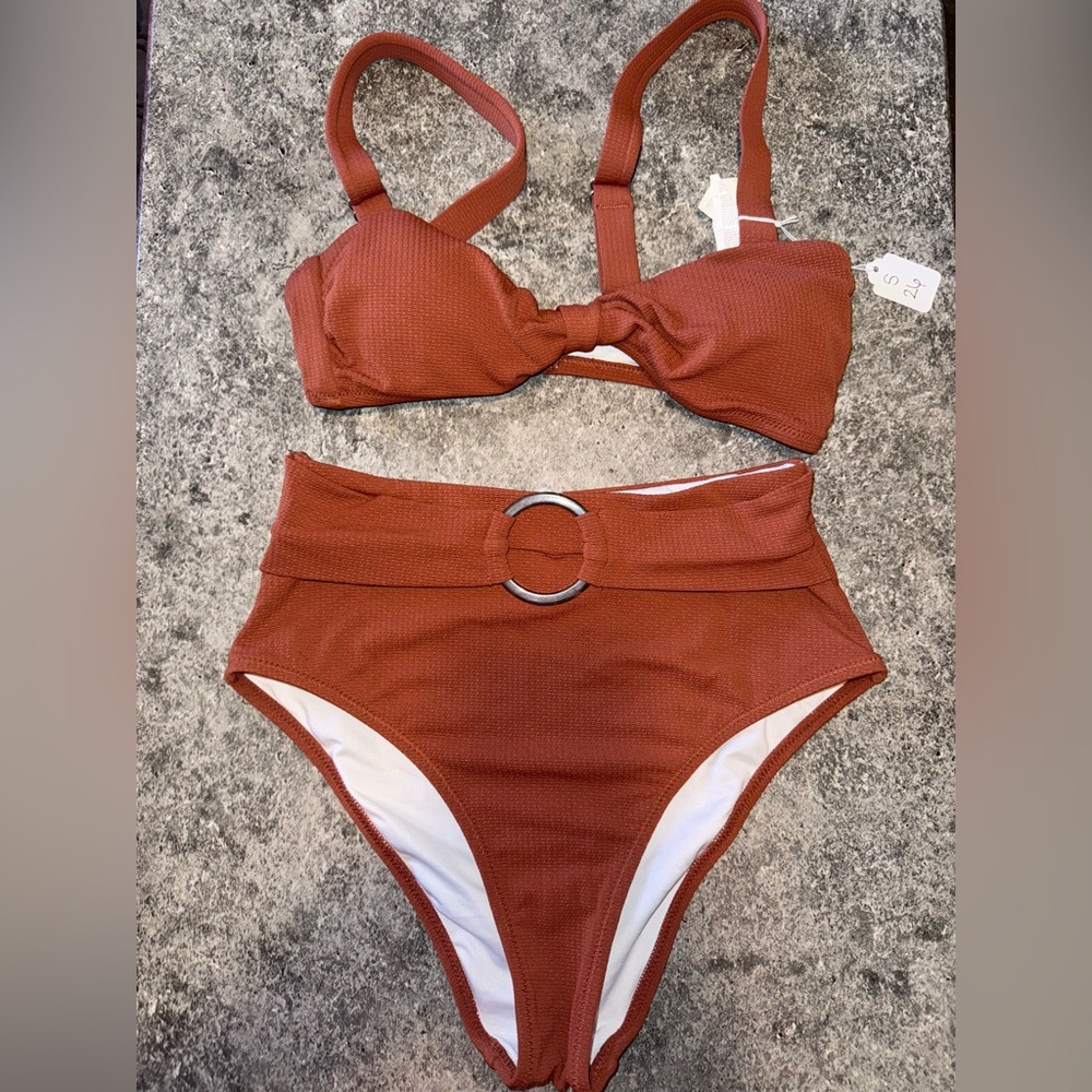 Cupshe Rust Bikini Set